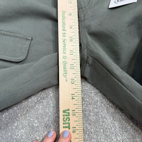 Quince NWT Organic Stretch Cotton Twill Cargo Pants Loden Green Sz 8 Sustainable - Picture 13 of 16